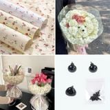  (50cm x 70cm - Khổ Lớn) Giấy Nến Hoạ Tiết Hoa Trang Trí Hộp Quà 