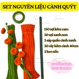  Set Nguyên Liệu Làm Hoa Mai, Hoa Đào, Hoa Sen, Cành Quýt 