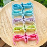  (Sỉ) Set 12 Kẹp Càng Cua 3 Răng 5 Răng Bền Đẹp Giá Rẻ Bèo Đủ Màu 