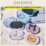  Hộp Đựng Lens, Hộp Đựng Kính Áp Tròng Có Gương Hoạt Hình Dễ Thương 