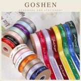  (2.5cm x Dài 45mét) Cuộn Ruy băng Lụa in chữ JUST FOR YOU trang trí hộp quà, bó hoa siêu xinh. 
