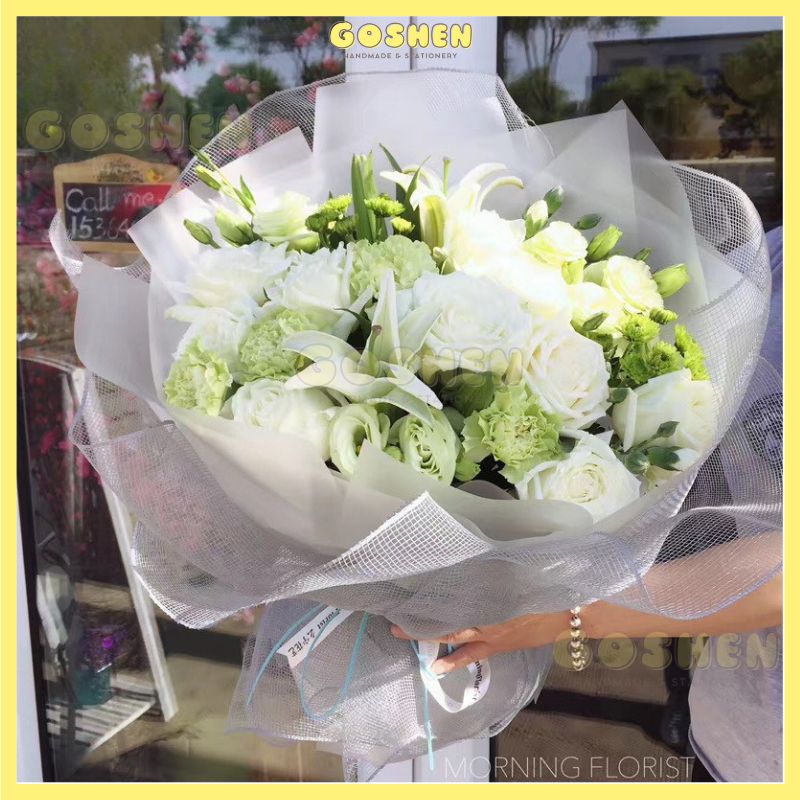  (50cm x 1mét) Cuộn Lưới Thô, Lưới Ô Vuông Nhỏ, Lưới Cứng Gói Hoa, Trang Trí Giỏ Hoa, Giỏ Quà 
