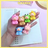  (Ảnh Thật) Charm Đủ Loại Moi Trái Cây, Charm Heo Con, Charm Rùa, Charm Trang Trí Decor Vui Nhộn 