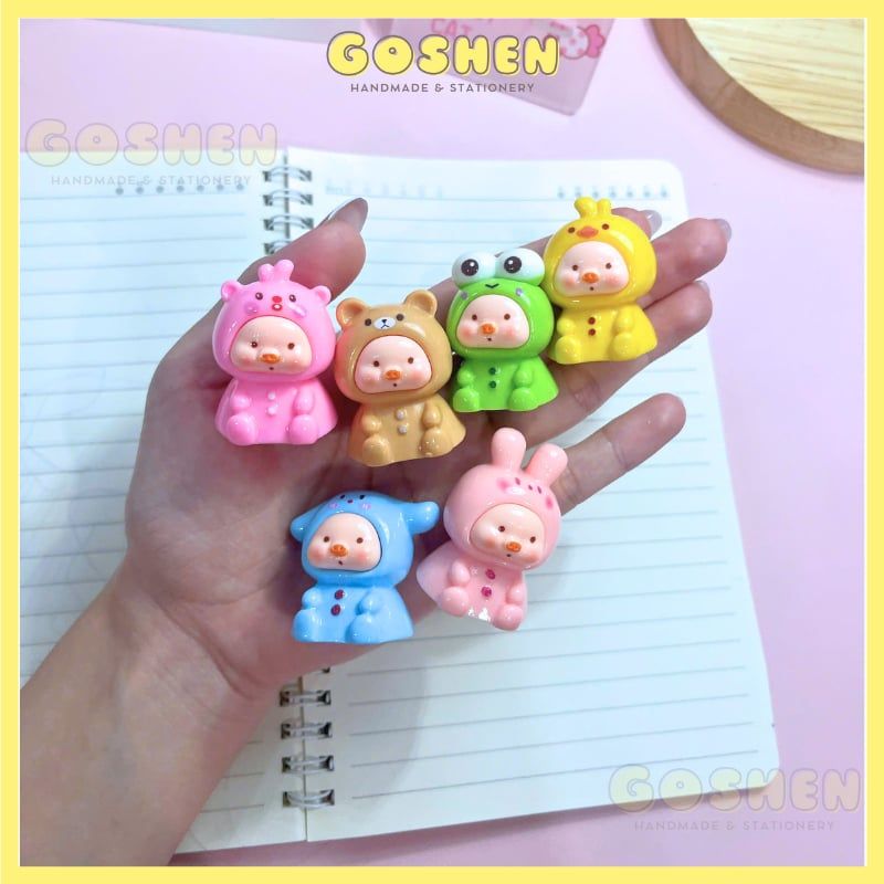  (Ảnh Thật) Charm Đủ Loại Moi Trái Cây, Charm Heo Con, Charm Rùa, Charm Trang Trí Decor Vui Nhộn 