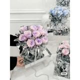  ( 58*58cm) Giấy Bạc Tráng Gương Cao Cấp Gói Hoa.- Gói Quà 