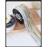 (2.5cm x Dài 45m) Cuộn Ruy Băng Gân Chữ 