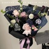  (50x70cm) Giấy Gói Hoa Nghệ Thuật Rơm Retro - DIY 