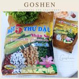  Bột 5 Thứ Đậu Nhân Sen NGUYÊN CHẤT Thanh Long Uống Liền Lotus Bean Mix Powder 10 gói x35gr 