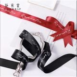  (2.5cm x Dài 45 mét) Cuộn Ruy Băng Lụa Chữ ROMANTIC đủ màu làm nơ, bó hoa, trang trí gói quà tặng siêu sang 