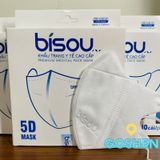  Khẩu Trang 3D và 5D Bisou Cao Cấp (Ôm sát mặt, dễ thở) 