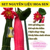  Set Nguyên Liệu Làm Hoa Mai, Hoa Đào, Hoa Sen, Cành Quýt 
