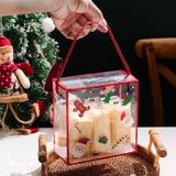  Hộp Mica Trong Suốt, Hộp Nhựa Trong Suốt Lớn 20cm Cắm Hoa Đựng Quà Tặng, Bánh Kẹo. 