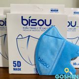  Khẩu Trang 3D và 5D Bisou Cao Cấp (Ôm sát mặt, dễ thở) 