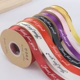  (2.5cm x Dài 45mét) Cuộn Ruy băng Lụa in chữ JUST FOR YOU trang trí hộp quà, bó hoa siêu xinh. 