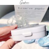  Hộp Đựng Lens, Hộp Đựng Kính Áp Tròng Có Gương Hoạt Hình Dễ Thương 