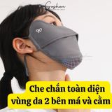  Khẩu Trang Vải Chống Tia UV, Chống Nắng Cao Cấp UPF50+ Thoáng Khí Ôm Trọn Mặt 