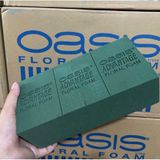  (Lẻ 1 Viên) Xốp Xanh OASIS Cắm Hoa tươi, hoa sáp, mút xốp Oasis Cao Cấp 