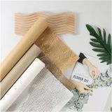  (50cm x 10m) Cuộn Giấy Gói Hoa Tổ Ong, Giấy Kéo Lưới Lục Giác Nghệ Thuật 