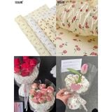  (50cm x 70cm - Khổ Lớn) Giấy Nến Hoạ Tiết Hoa Trang Trí Hộp Quà 