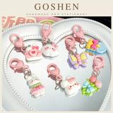  Móc Khóa Charm Mini Hoạt Hình, Móc Treo Balo, Túi Xách Cute Dễ Thương 