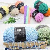  (Cuộn 50gr) Len Milk Cotton Mác Đen Sợi 2mm Mềm Mịn làm Thú Bông, Móc Khoá, Hoa Len 