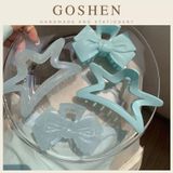  Kẹp Nơ Ngôi Sao Xanh Dương Pastel Cao Cấp Phong Cách Hàn Quốc 
