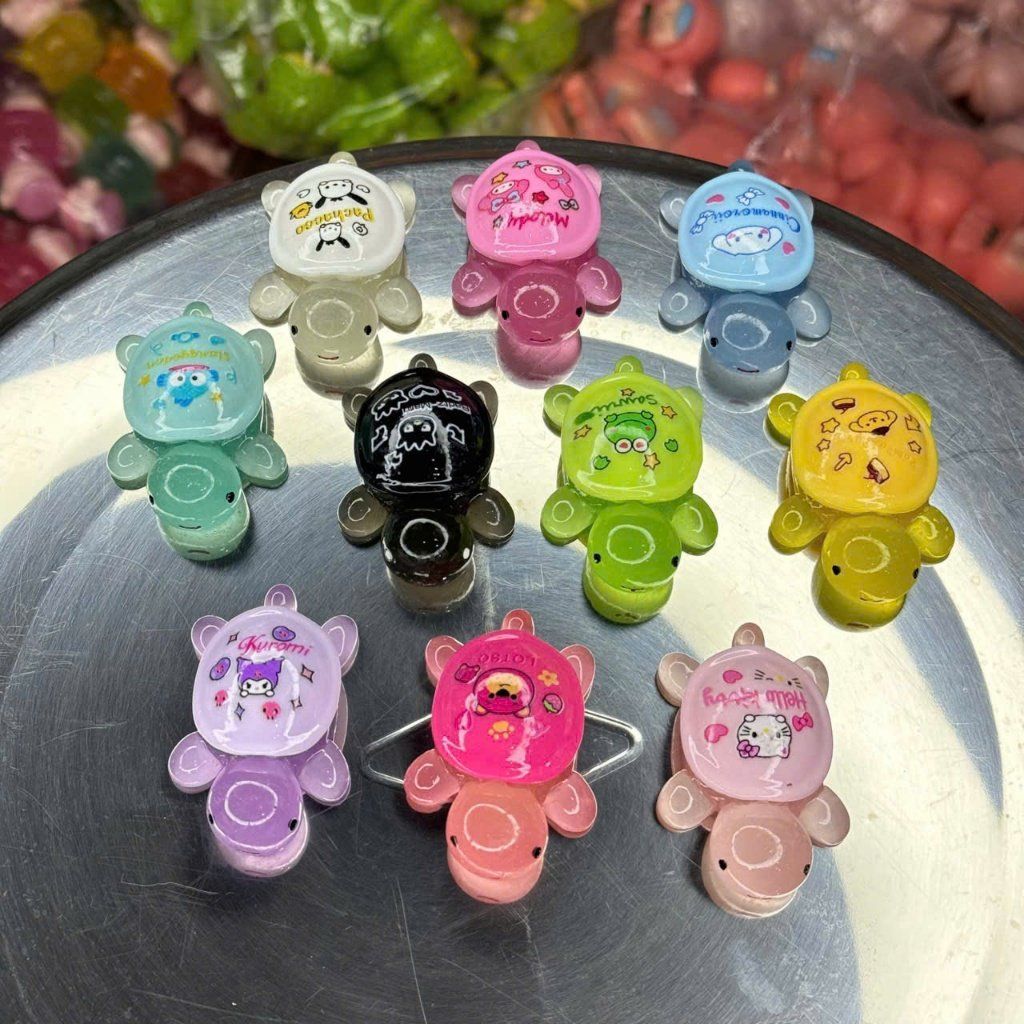  (Ảnh Thật) Charm Đủ Loại Moi Trái Cây, Charm Heo Con, Charm Rùa, Charm Trang Trí Decor Vui Nhộn 