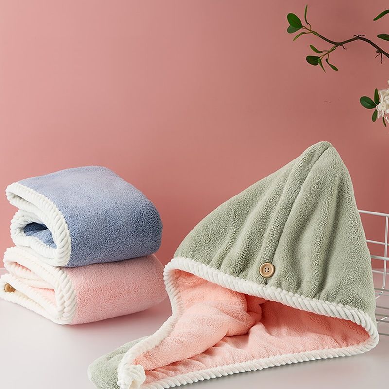  Khăn Ủ Tóc, Quấn Tóc Nhanh Khô Siêu Mềm Siêu Thấm 25x65cm 