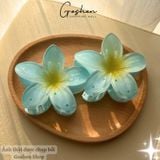  (Màu Mới) Kẹp Hoa Sứ Đủ Màu, Kẹp Hoa Sứ Tráng Gương, Hologram 8cm 