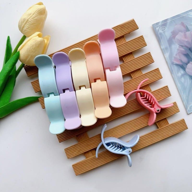  (Sỉ) Set 12 Kẹp Càng Cua 3 Răng 5 Răng Bền Đẹp Giá Rẻ Bèo Đủ Màu 