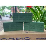  (Lẻ 1 Viên) Xốp Xanh OASIS Cắm Hoa tươi, hoa sáp, mút xốp Oasis Cao Cấp 