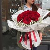  (Ngang 1cm) Cuộn Ruy Băng Lụa 1cm In Chữ Just For You, Duy Băng 1cm Chữ 