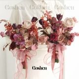  (Ngang 4cm) Cuộn Ruy Băng Voan Đuôi Cá Ánh Galaxy - Loại Đẹp - Không Tưa Lông. 