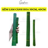  Kẽm cành, kẽm thân, que kẽm bọc nhựa 30cm, 40cm làm thân hoa giả 