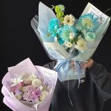  (38x50cm) Giấy Gói Hoa Phong Cách SFUMATO, Màu Nước Cao Cấp, Không Thấm Nước. 