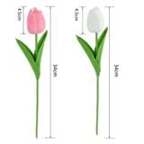  Hoa Tulip Giả Bằng Cao Su PU Dùng Trang Trí Decor Xinh Xắn 