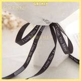  (Bản 1cm) Ruy Băng Chữ I Love You More Bản 1cm Gói Hoa Buộc Quà 