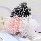  (28cm x Dài 4.5 Mét) Giấy Voan Gói Hoa Viền Ngọc 28cm Sóng Sợi Ren Lưới Bó Hoa Tiệc Quà Tặng 
