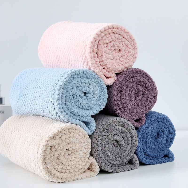  Khăn Ủ Tóc, Quấn Tóc Nhanh Khô Siêu Mềm Siêu Thấm 25x65cm 