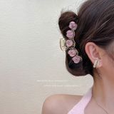  Kẹp Tóc Hình Trái Đào Pastel Nhẹ Nhàng Phong Cách Hàn Quốc 