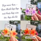  (Nhỏ) Kẹp Hoa Sứ Mini 4cm, 6cm, Kẹp Mái, Kẹp Một Bên Tóc 