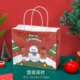  Túi Giấy Ngang Đựng Quà Họa Tiết Noel Giáng Sinh 