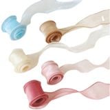  (4cm x Dài 4m) Cuộn Ruy Băng Voan Viền Sóng và Ánh Galaxy, Màu Sắc Trẻ Trung Thắt Nơ,Bó Hoa,Trang Trí Hộp Quà 