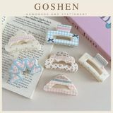  Kẹp Tóc Hoa Nhí Xanh Hồng Pastel Phong Cách Hàn Quốc 