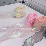  (Ngang 4cm) Cuộn Ruy Băng Voan Đuôi Cá Ánh Galaxy - Loại Đẹp - Không Tưa Lông. 