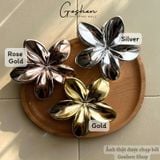  (Màu Mới) Kẹp Hoa Sứ Đủ Màu, Kẹp Hoa Sứ Tráng Gương, Hologram 8cm 