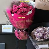  (50 x 56cm) Giấy Bóng Kính Hoạ Tiết Hoa Hồng, Giấy Gói Hoa Hoạ Tiết Ren Dùng Bó Hoa, Bọc Quà 