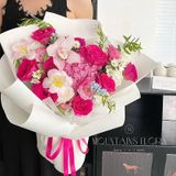  (58*58cm) Giấy Satin Gói Hoa Mờ Đặc Cao Cấp Không Thấm Nước, Màu Đẹp Sắc Nét. 