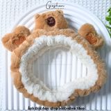  Băng Đô Rửa Mặt CapyBara Lông Mềm Mịn Cao Cấp 