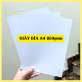  Giấy Bìa Cứng A4 Định Lượng 250gsm Dùng Trong In Ấn, Trang Trí 